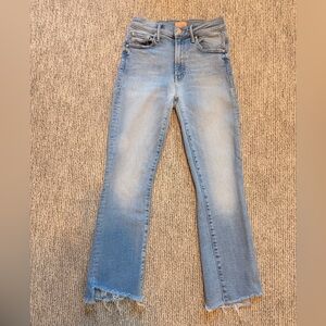 Mother Insider Crop Step Fray jeans size 24 in Limited Edition